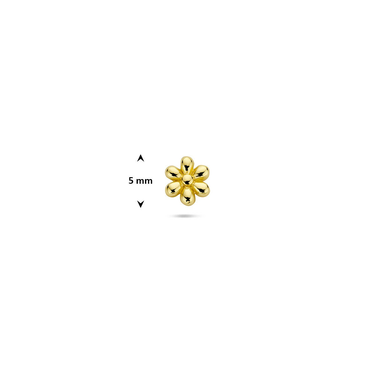 Piercing flat back placcato argento fiore – argento 925