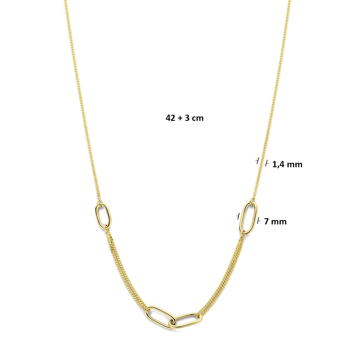 Collana in oro giallo 14k