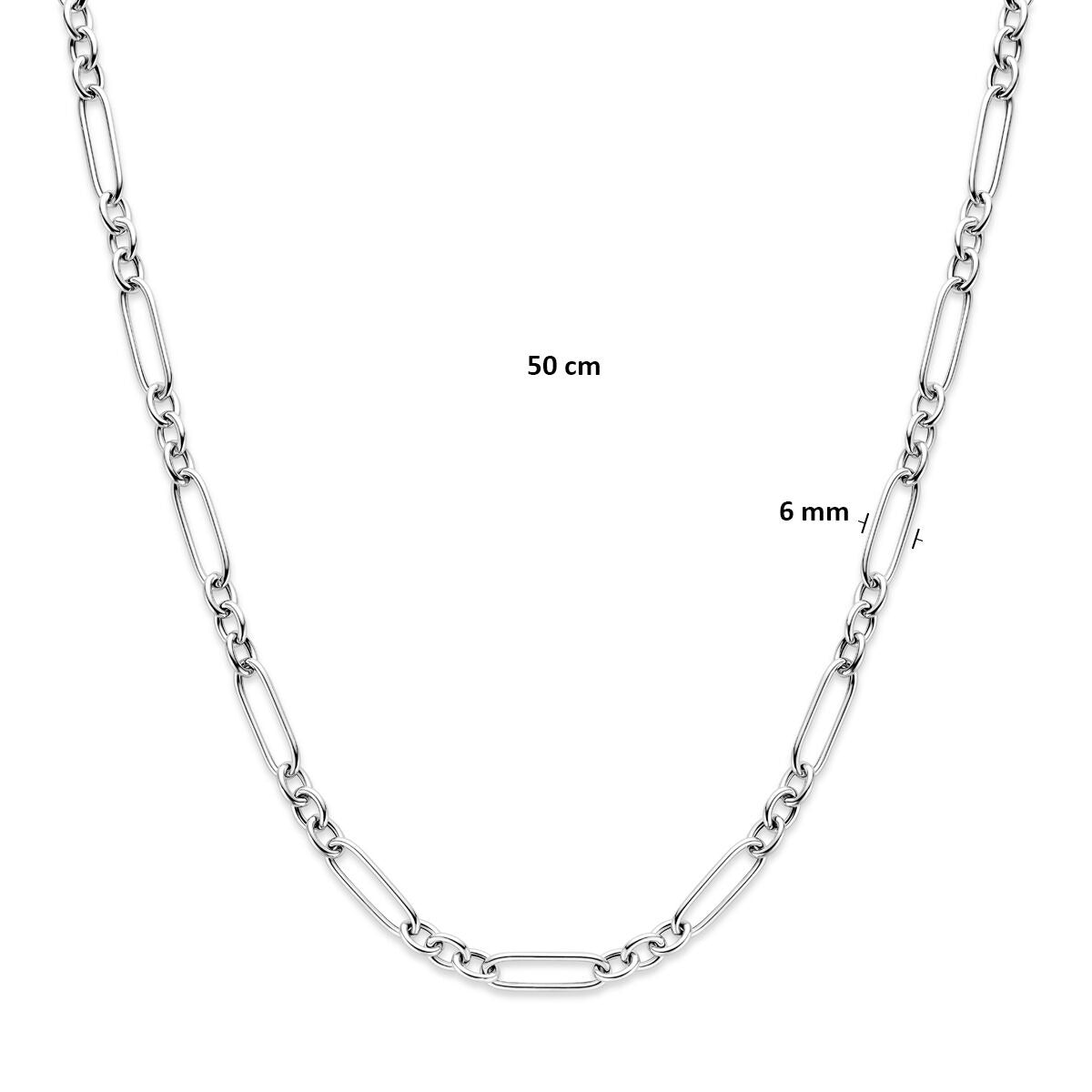 Collana ad ancora in argento – argento 925 rodiato