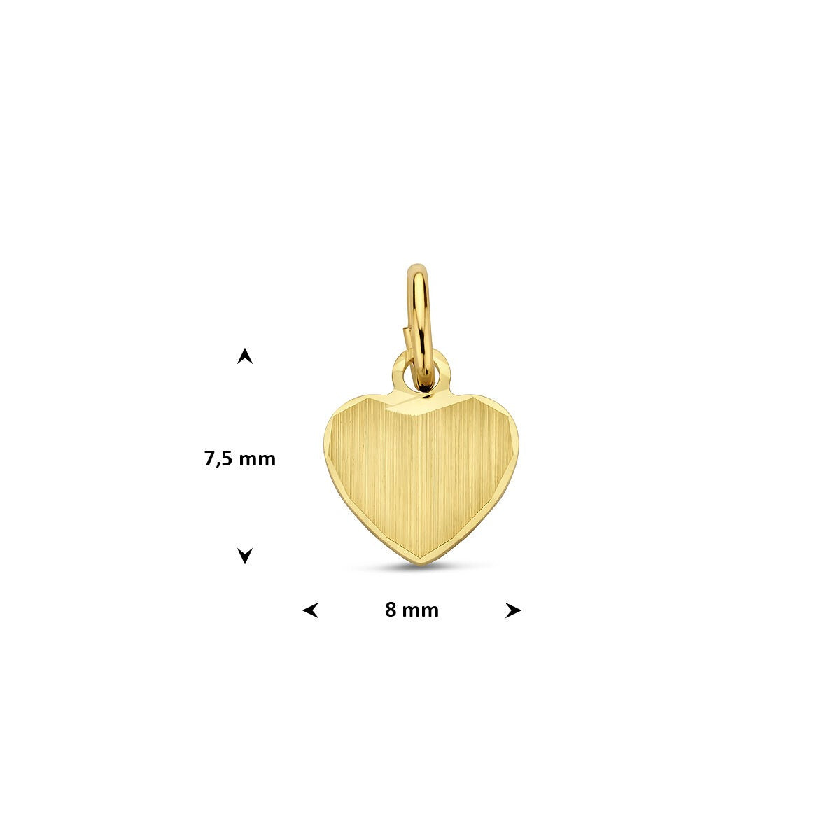 Ciondolo da incidere in oro giallo – 14k con anello robusto