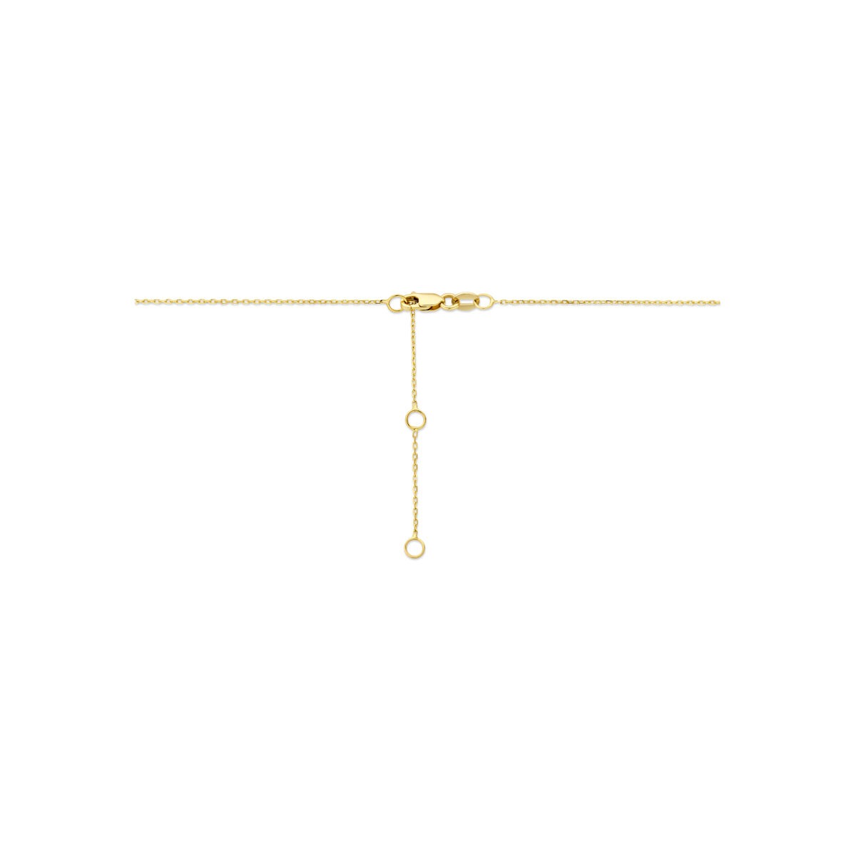 Collana in oro giallo 14k con diamante lab grown a forma di cuore 1.00ct