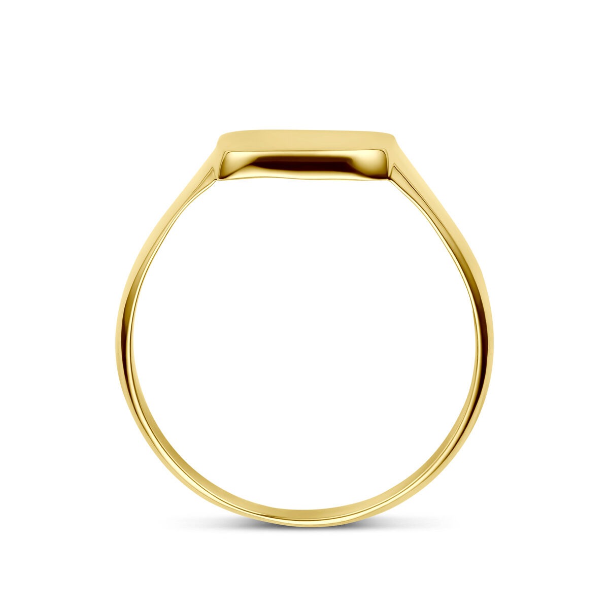 Anello da incisione donna in oro giallo 14k – 9 x 9.5 mm