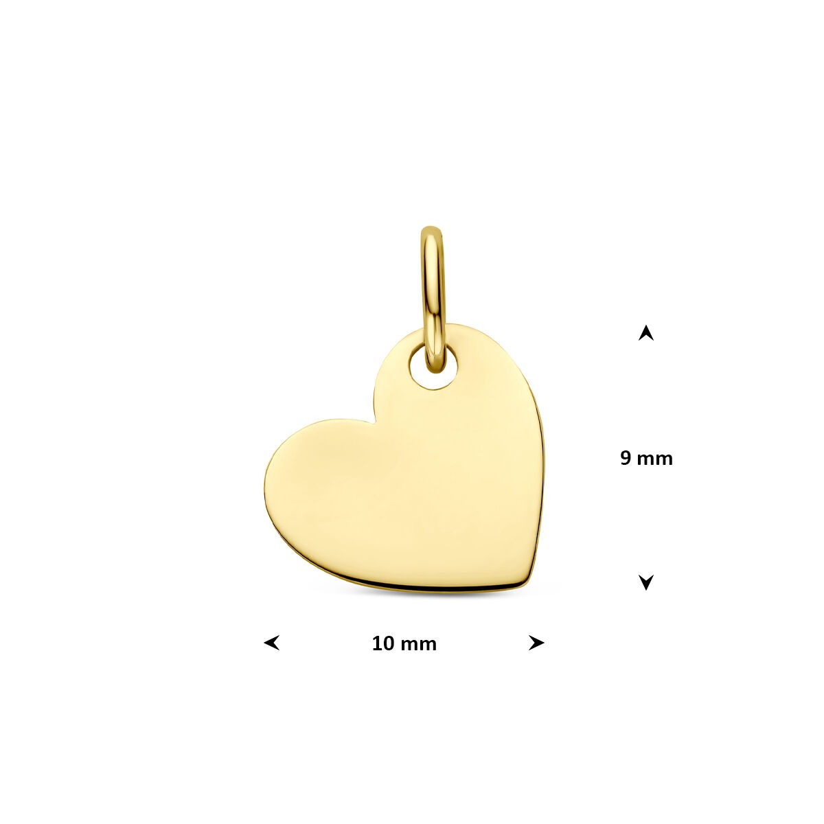 Collana in Oro Giallo 9k con Ciondolo Cuoricino