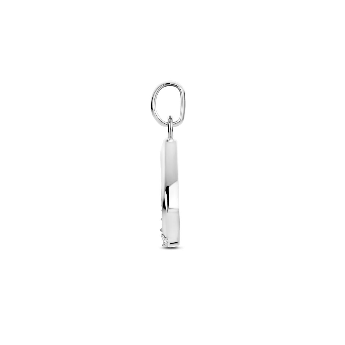 Ciondolo in argento con zirconi – 19 x 11,5 mm