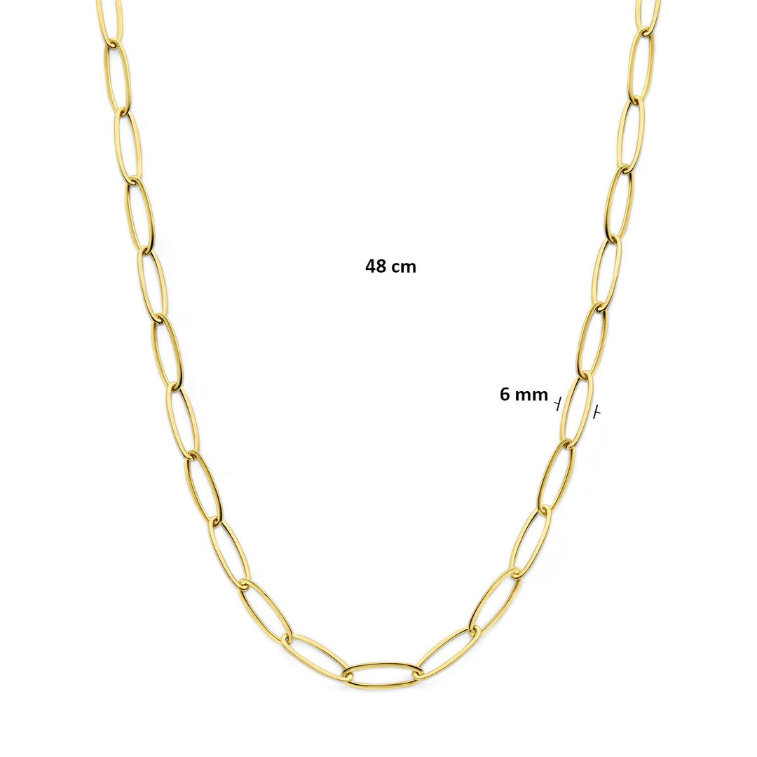14k Geelgouden ankercollier