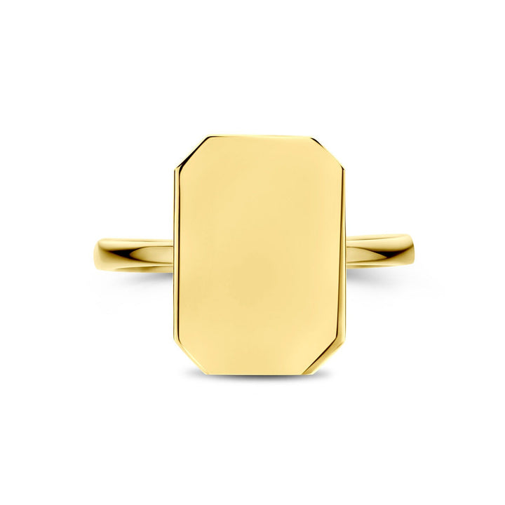 14k Geelgouden graveerring