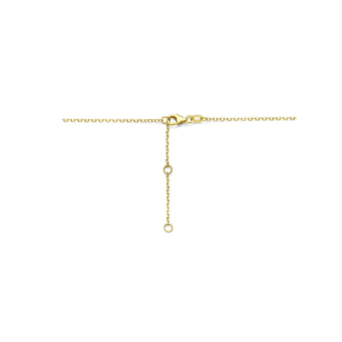Collana chicco di caffè in oro giallo 14k