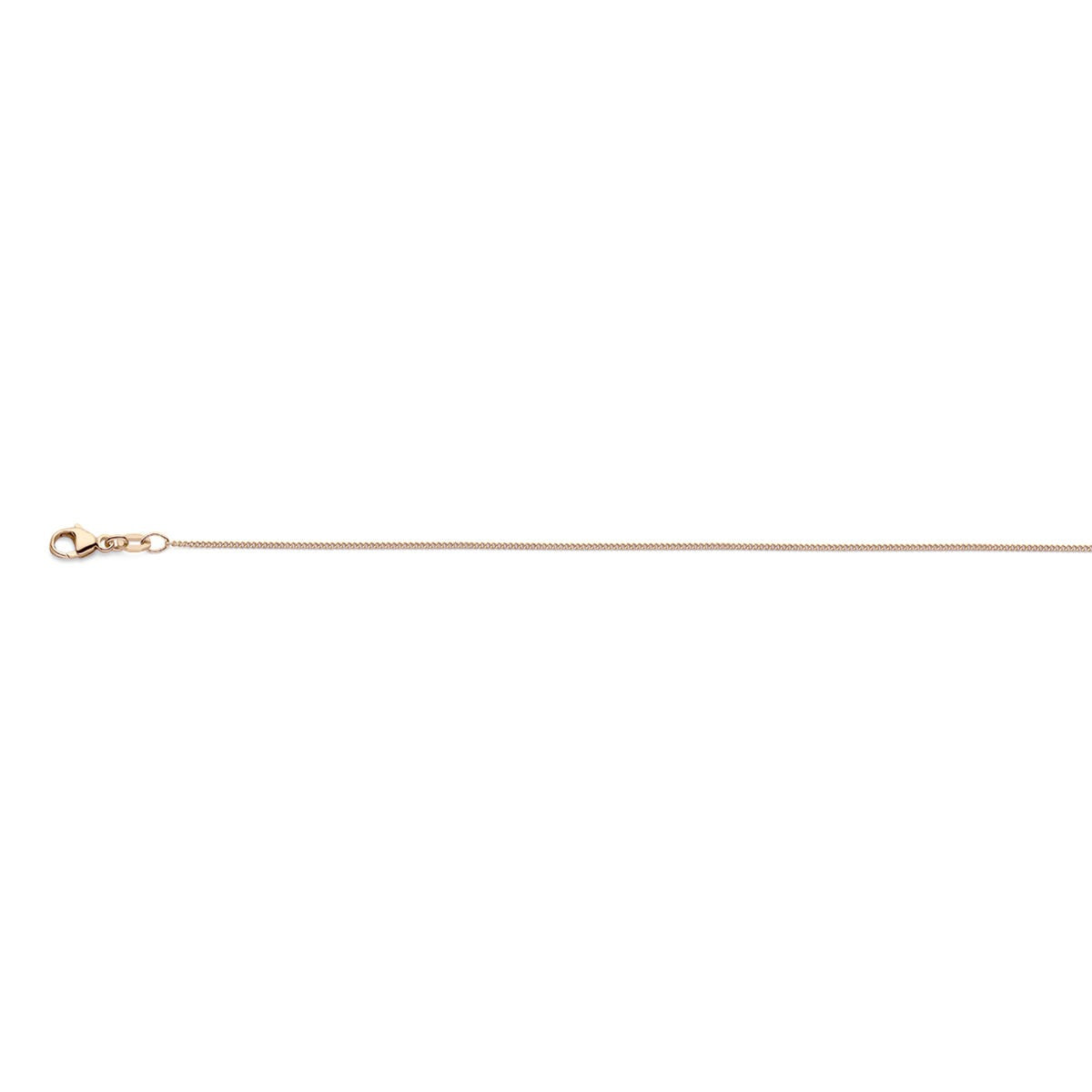 Collana da donna in oro rosa 18k – collana gourmette 45 cm