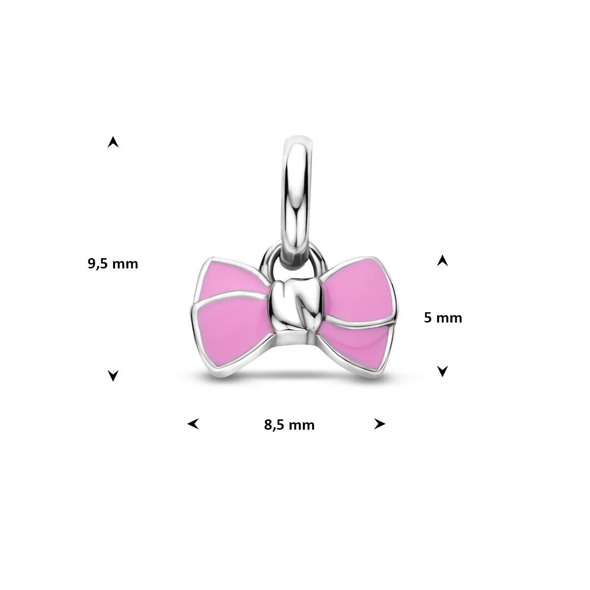 Ciondolo per bambini a forma di fiocco in argento – rodiato 925