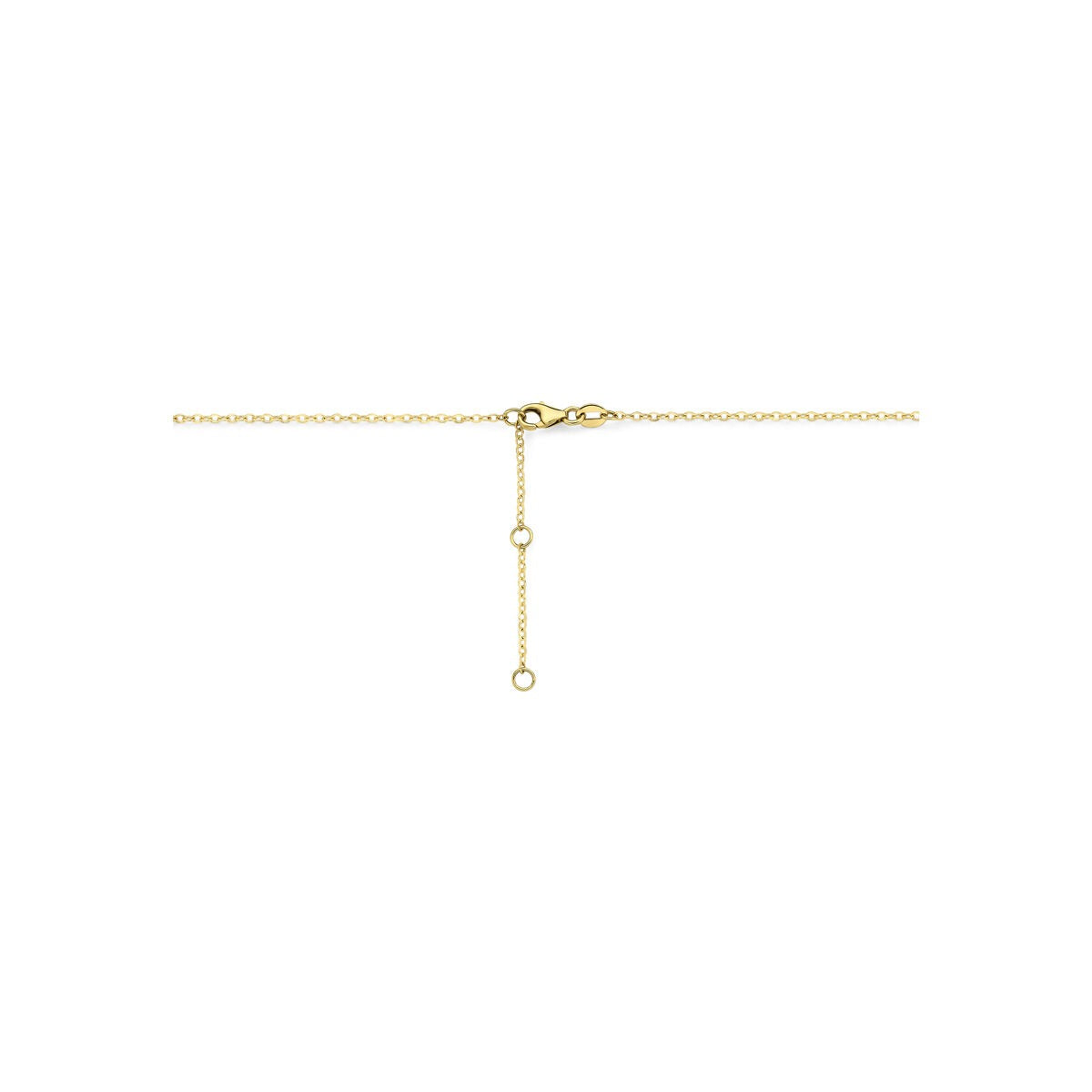 Collana in oro giallo 14k con diamante 0,21 ct