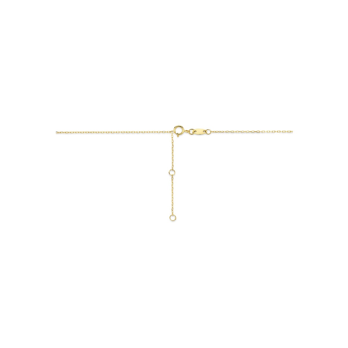 Collier in Oro Giallo 14k con Pietre Sintetiche