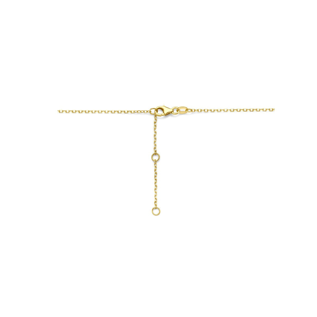 Collana in oro giallo 14k a chicco di caffe