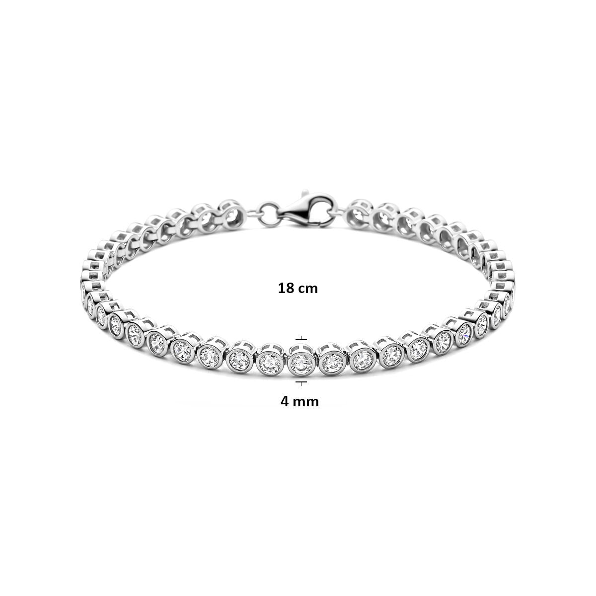 Bracciale per Bambini in Argento con Zirconi – Argento 925 Rodiato