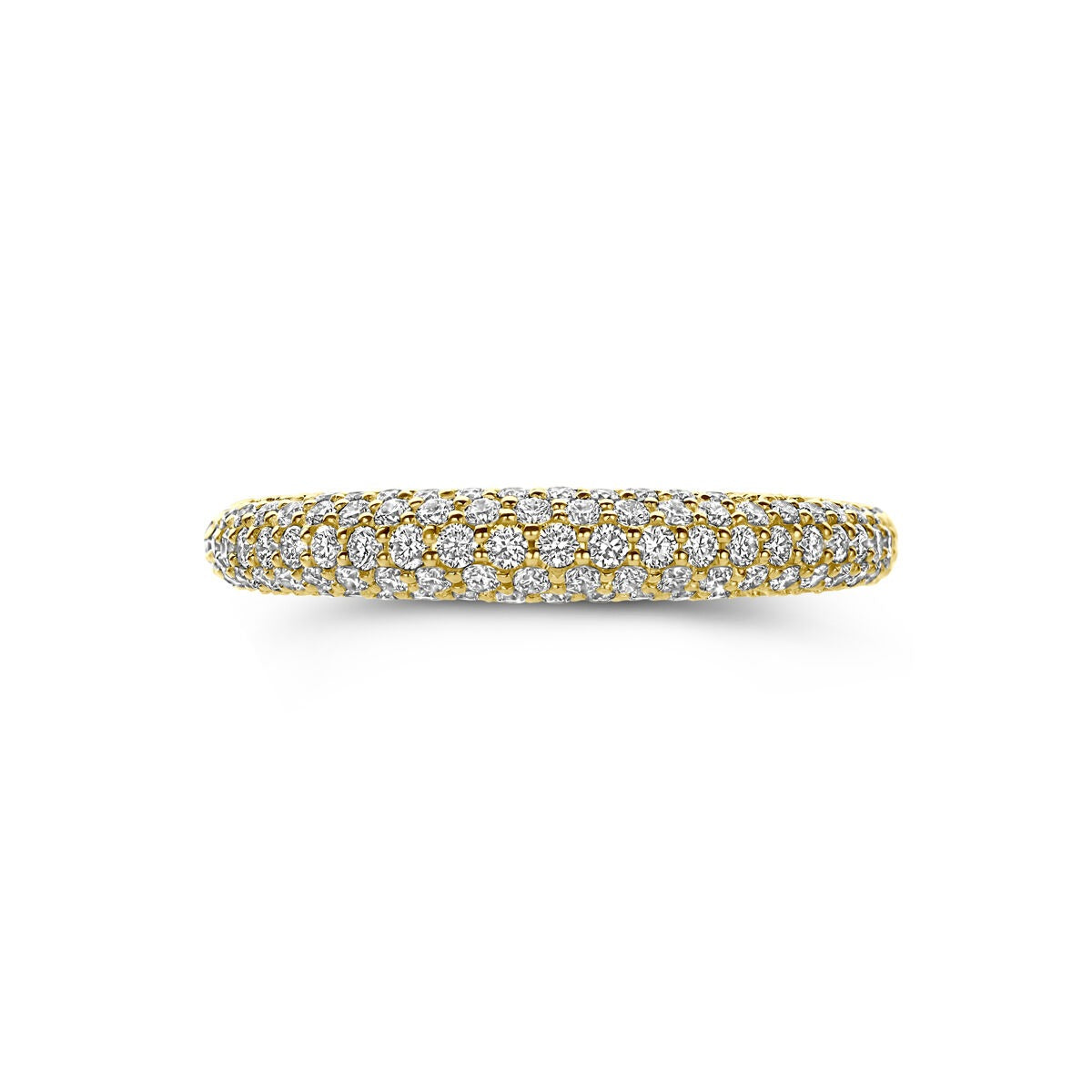 Anello in oro giallo 14k con diamante
