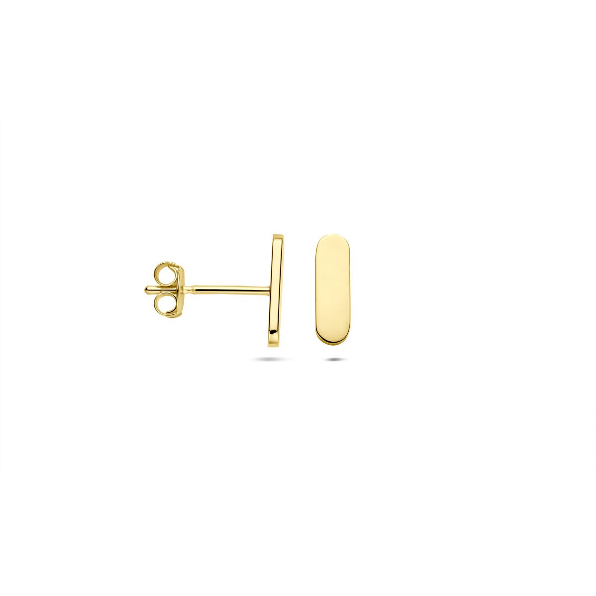 Orecchini a bottone in oro – oro giallo 14K