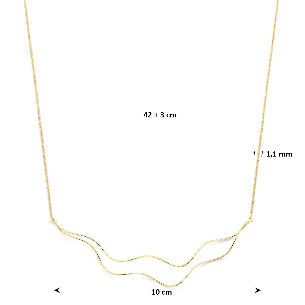 Collana in oro giallo 14k