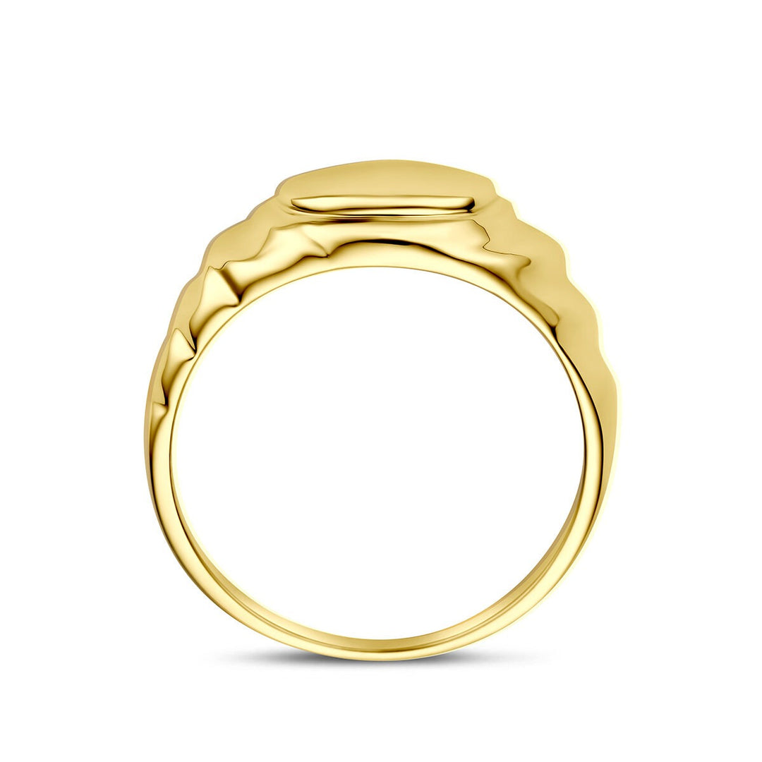 14k Geelgouden graveerring