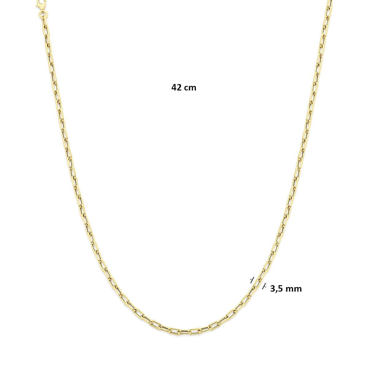 Collana ad ancora in oro 14k