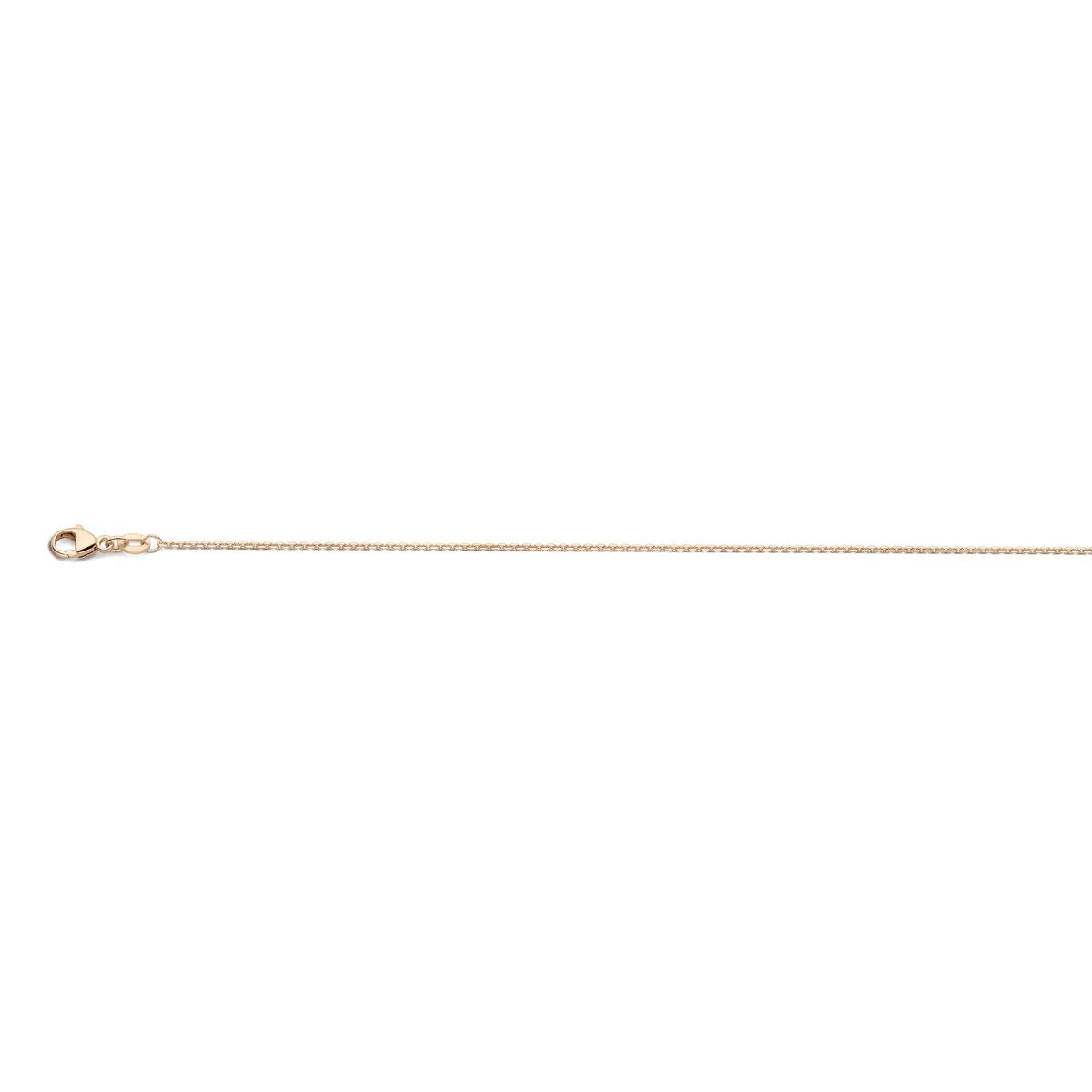 Collana da donna in oro rosa 18K - collier ad ancora 45 cm