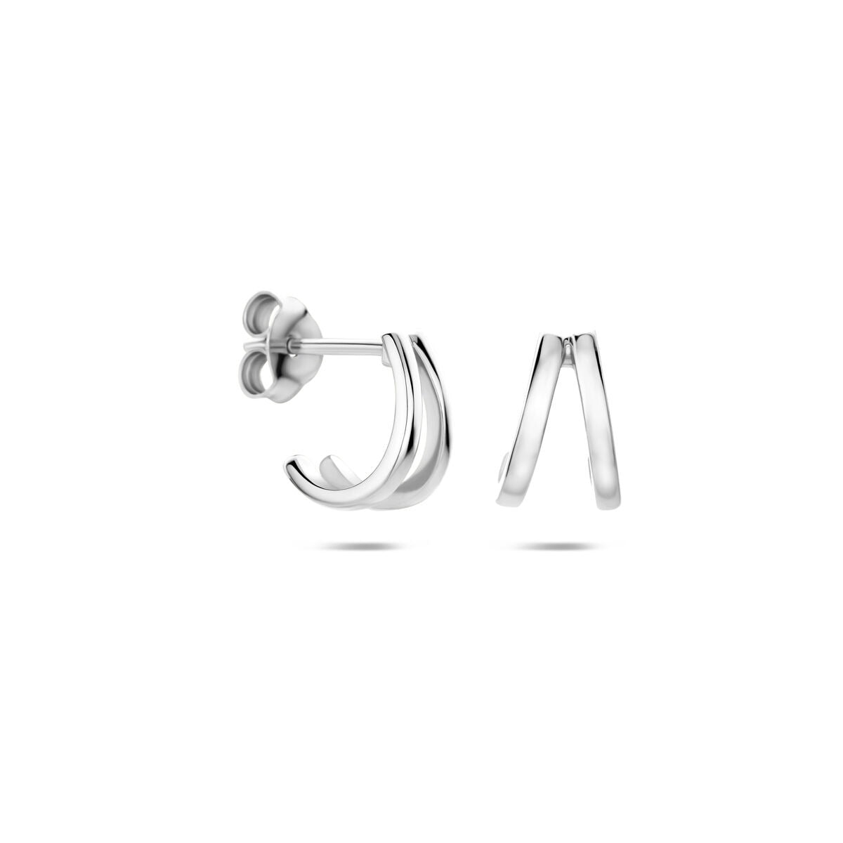 Orecchini a bottone in argento 925