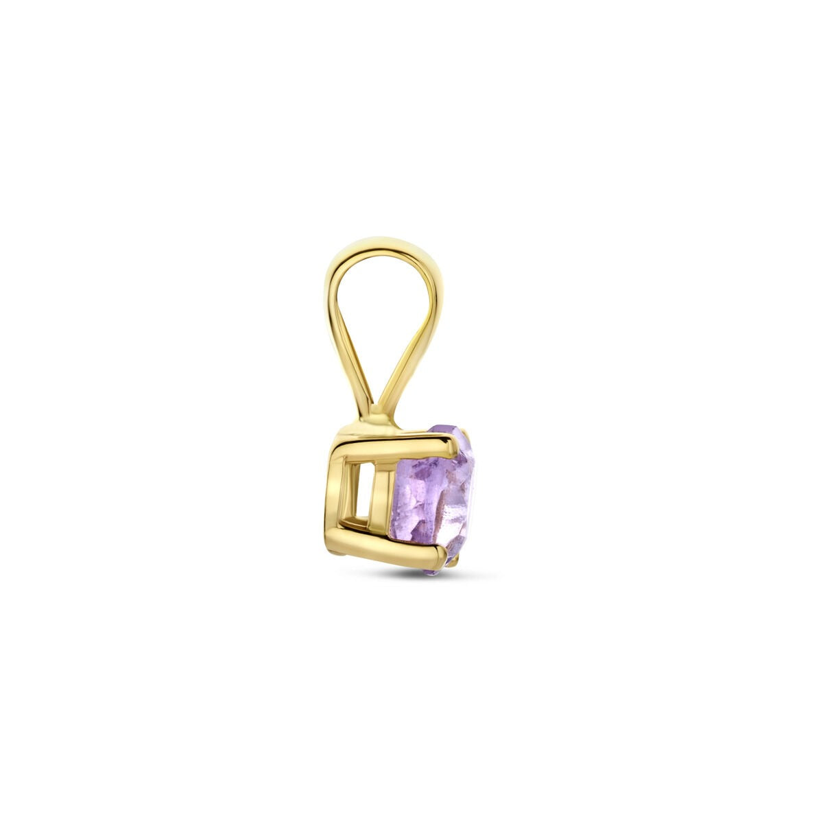 Ciondolo in Oro Giallo 14k con Ametista