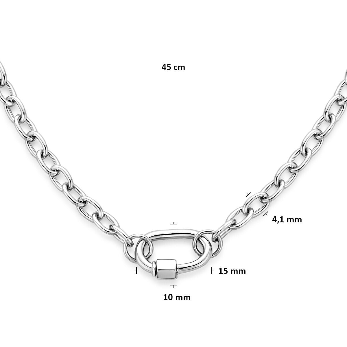 Collana in argento 925 con connettore