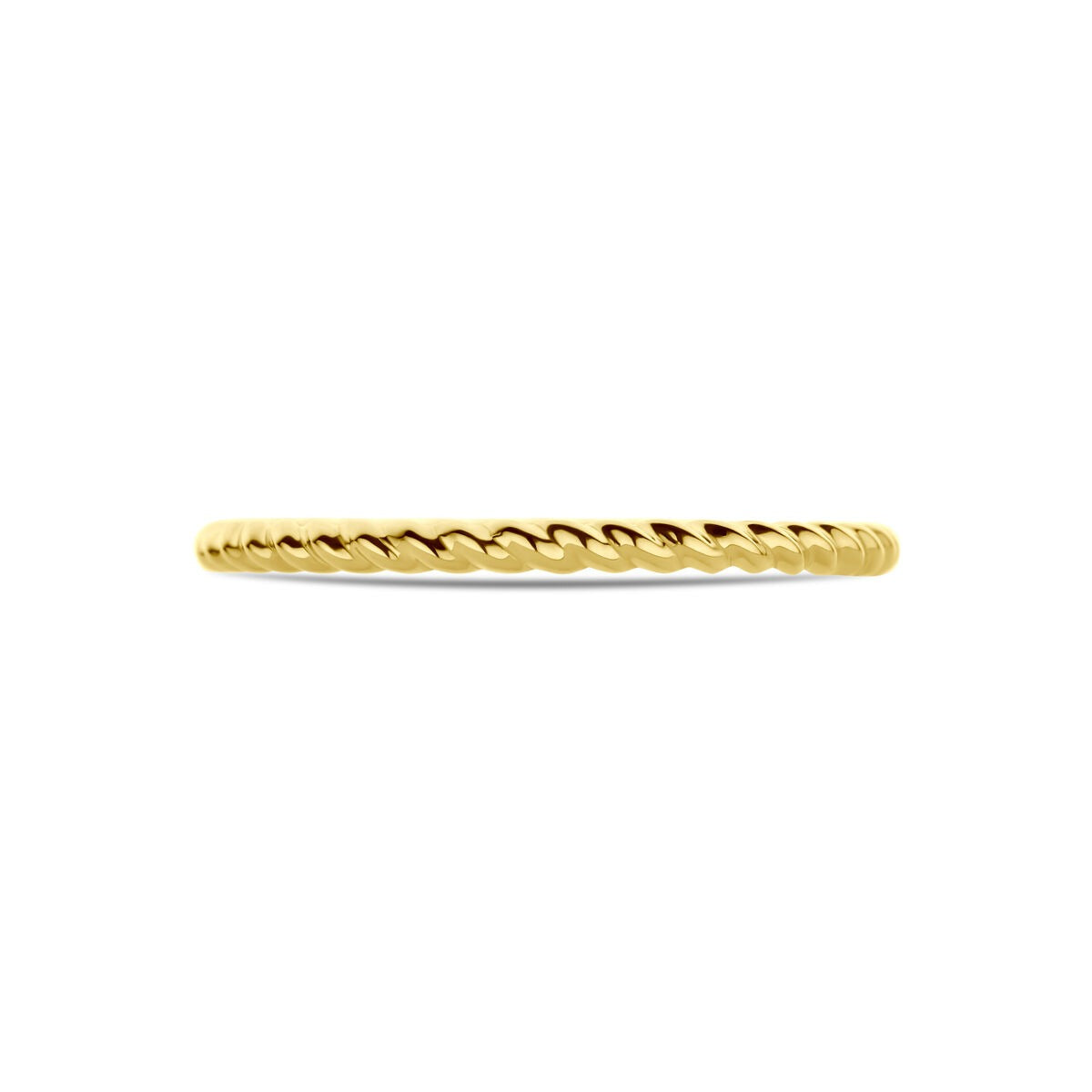 Anello da Donna Ritorto in Oro Giallo 14k – 1.5mm