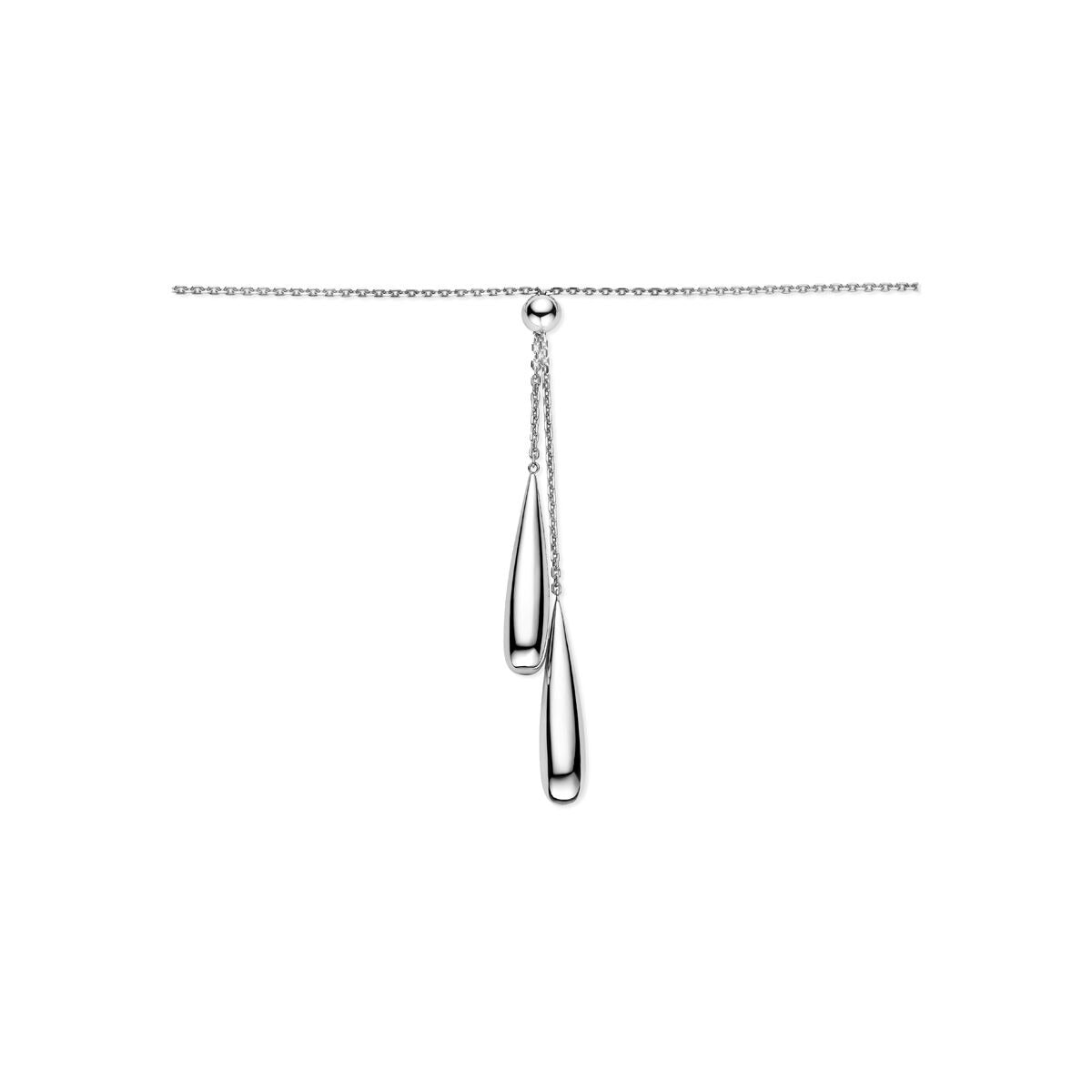 Collana a Y in argento 925 con ciondoli a goccia