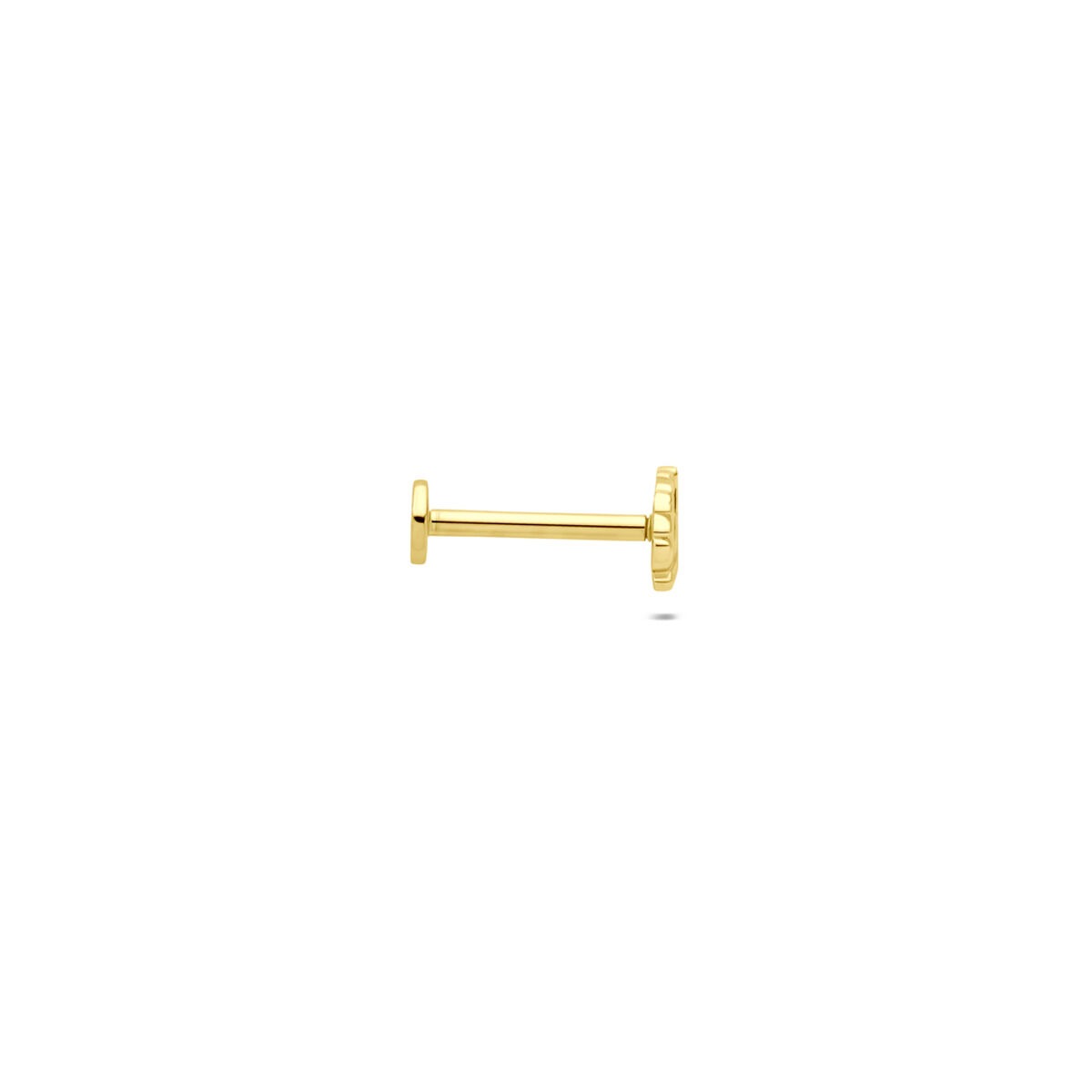 Piercing foglia in oro 9k