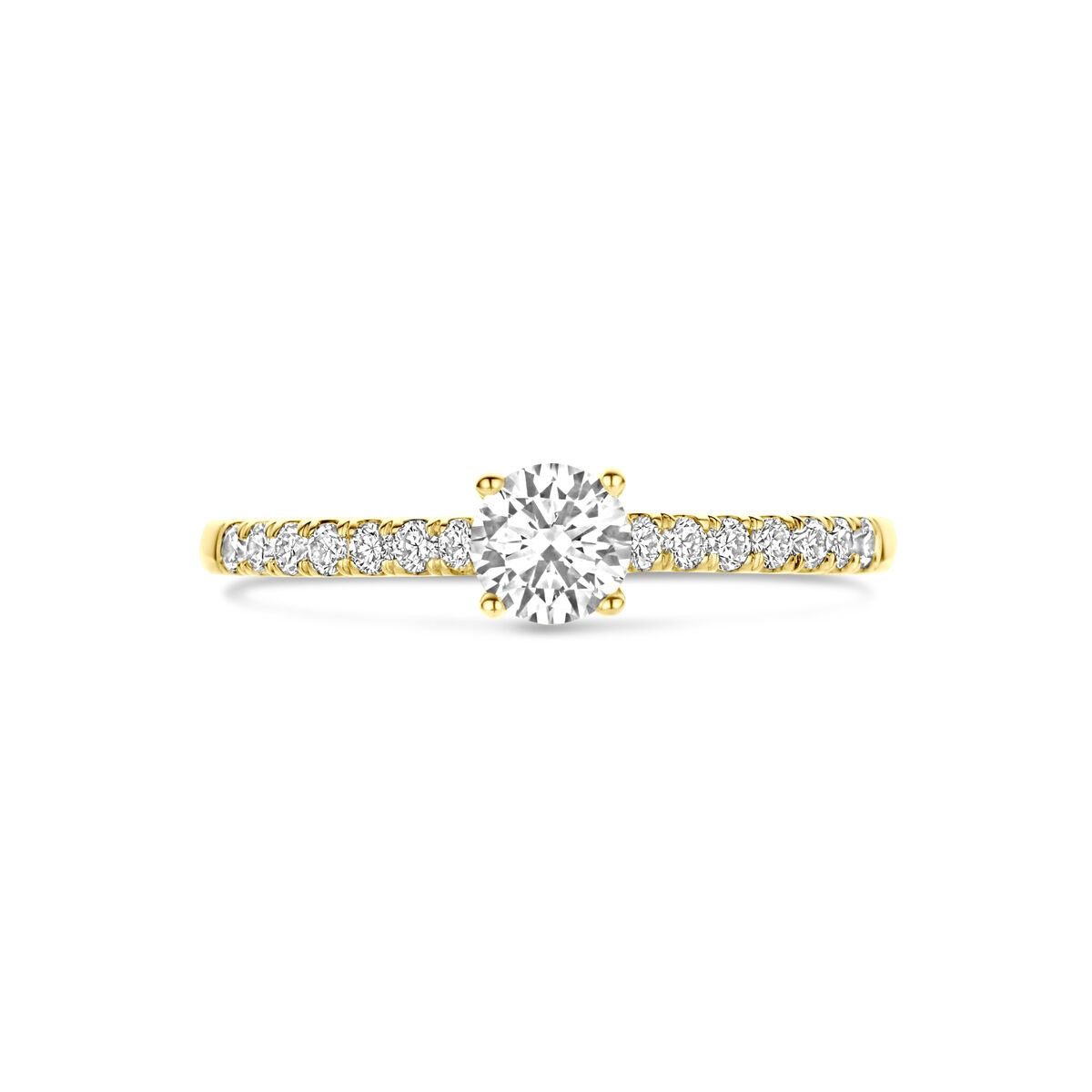 Anello in Oro 14k con Diamante Lab Grown – Taglio Brillante