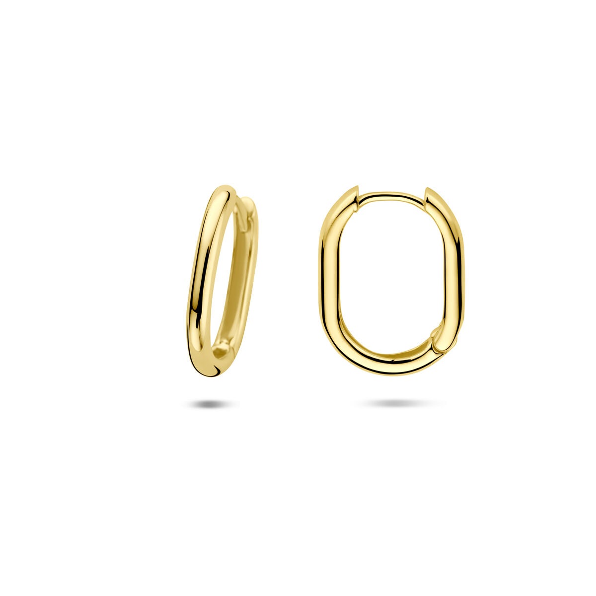 Orecchini a clip in oro – oro giallo 14k