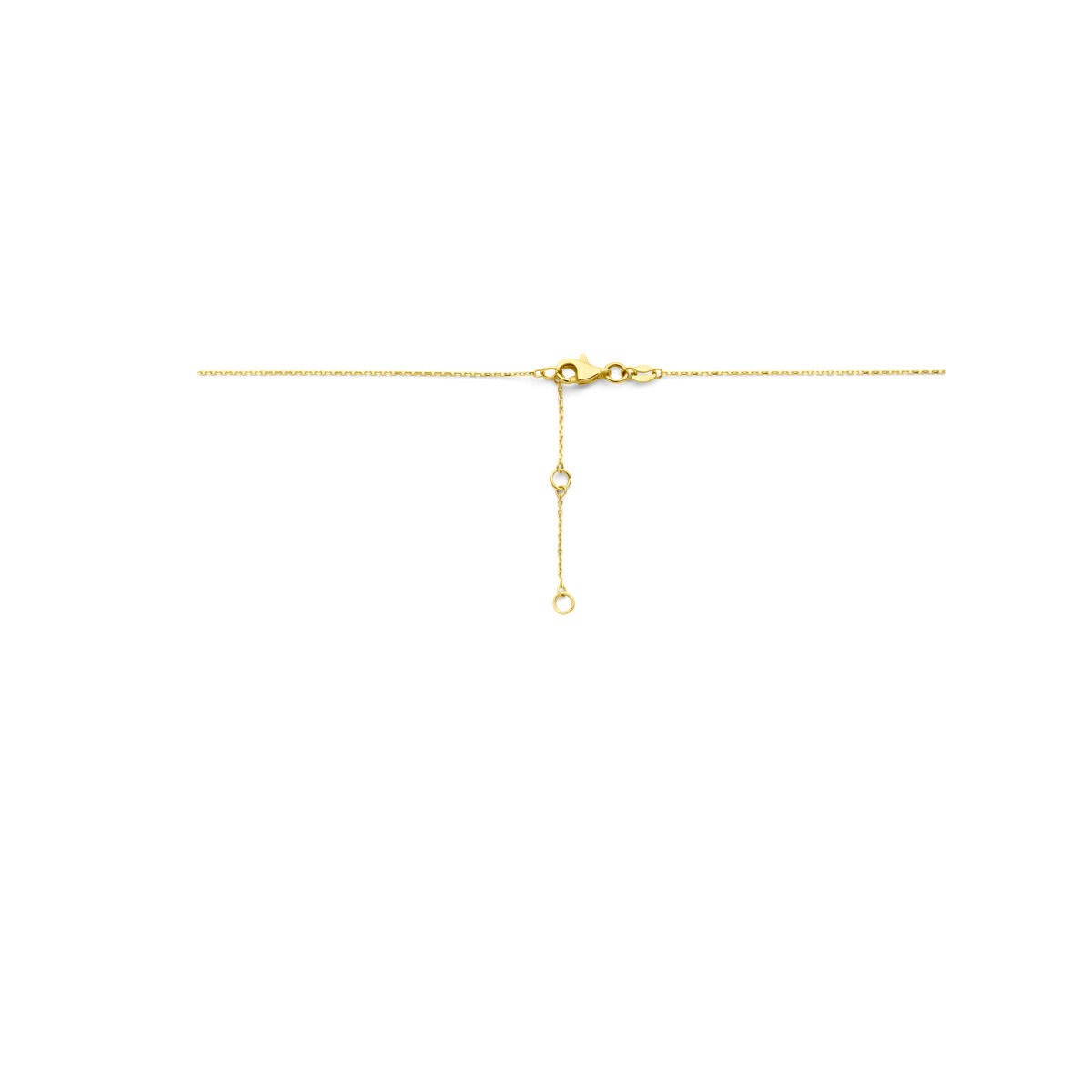 Collana da donna in oro 14k con due cuoricini – 45 cm