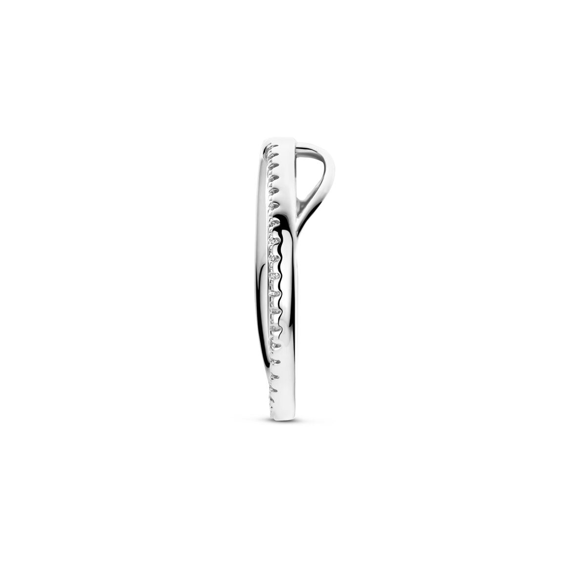 Ciondolo in argento con zirconi entourage – argento 925 rodiato