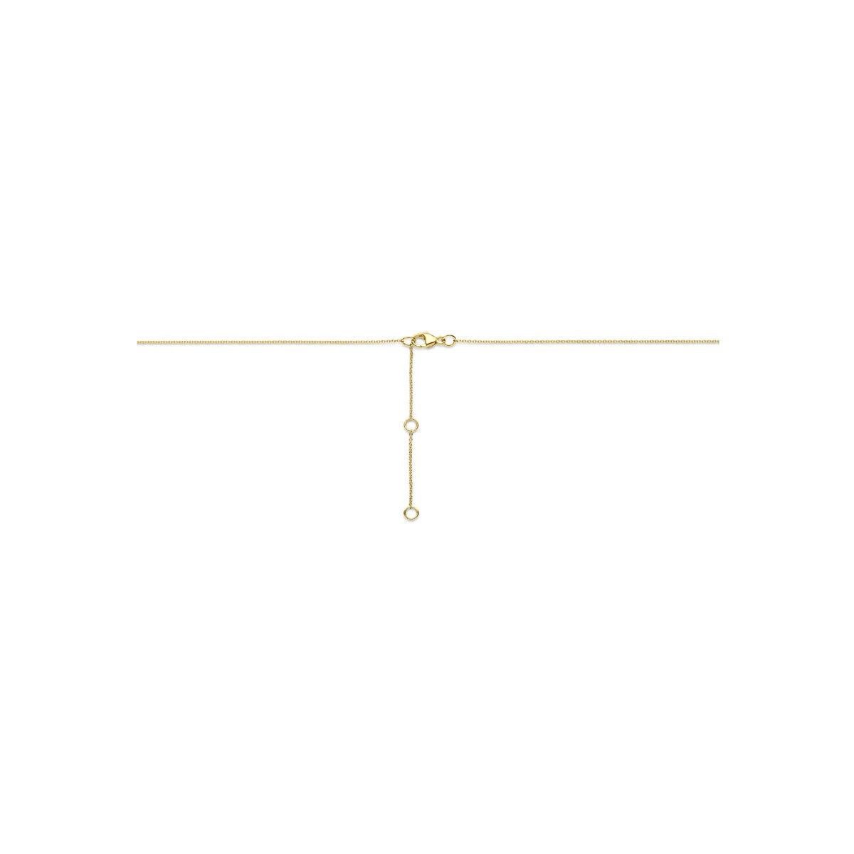 Collana in oro 14k con ciondolo infinity e diamante lab grown