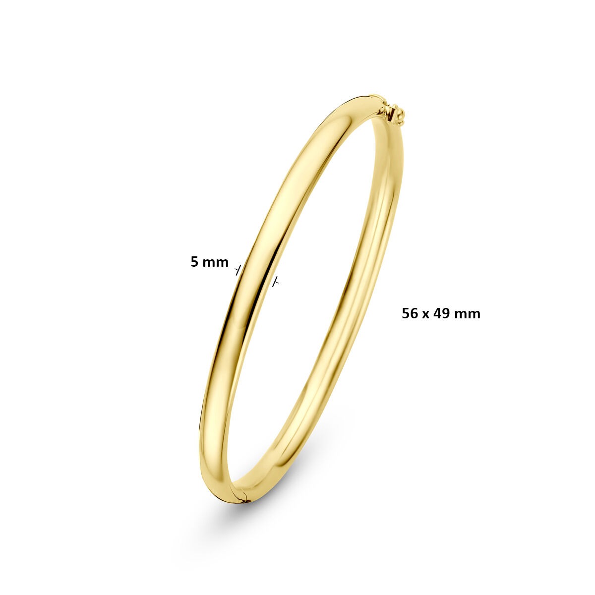 Bangle Silgold in Oro Giallo 14K 5 mm Donna