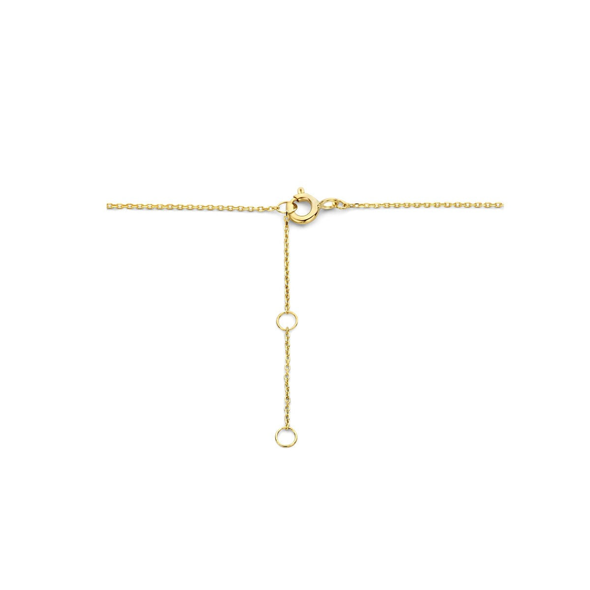 Collana quadrifoglio in oro giallo 9k