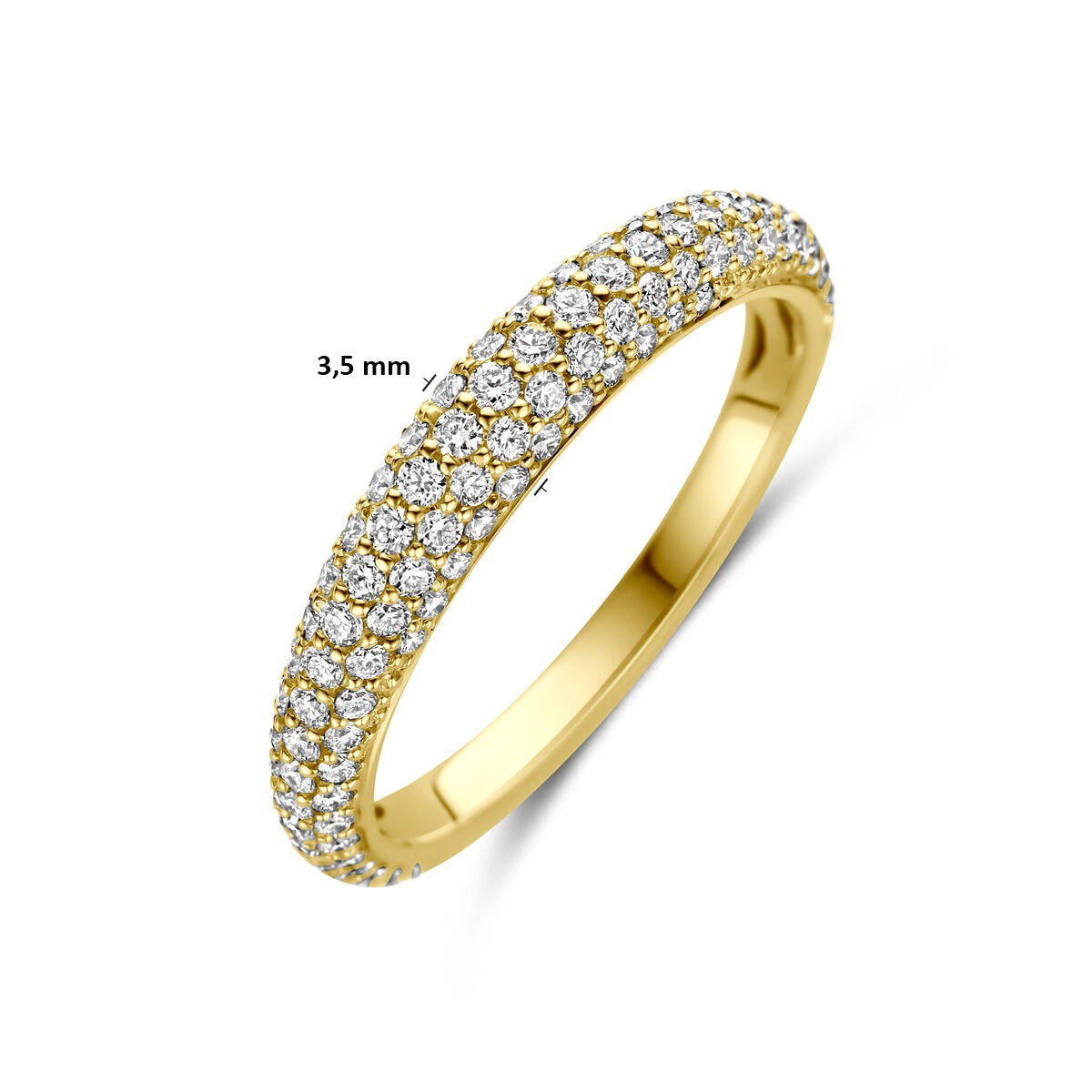 Anello in oro giallo 14k con diamante