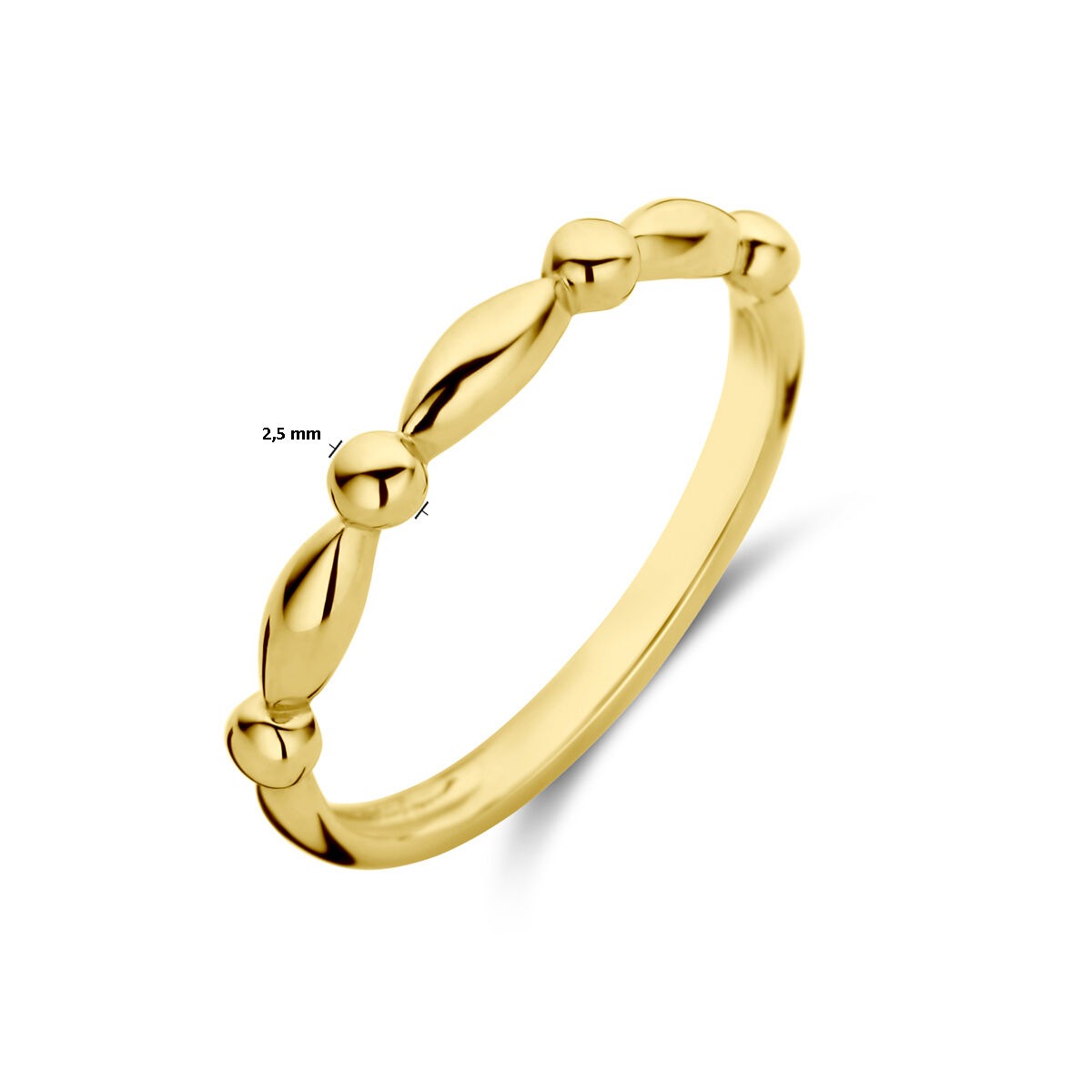 Anello da donna in oro giallo 9k