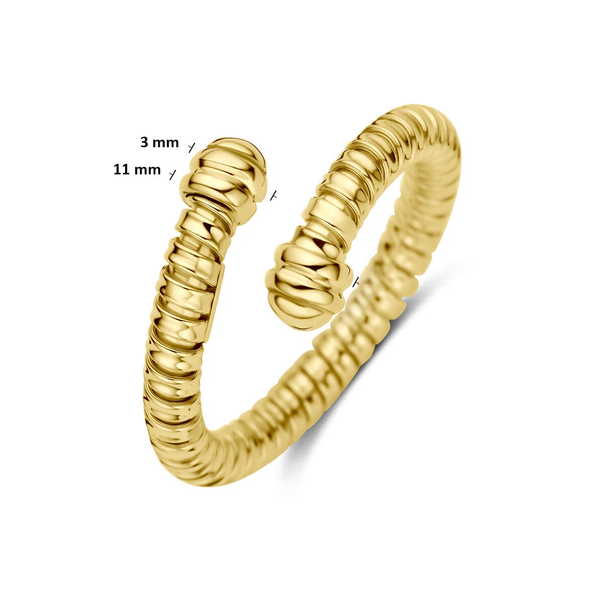 Anello in oro giallo 14k 11 mm da donna