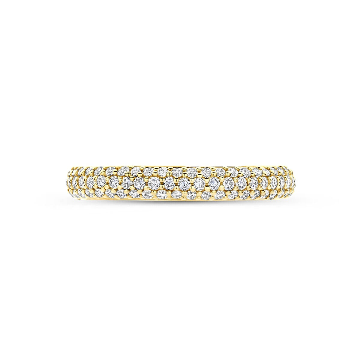 Anello in Oro Giallo 14k con Diamante Lab Grown 0.48 ct