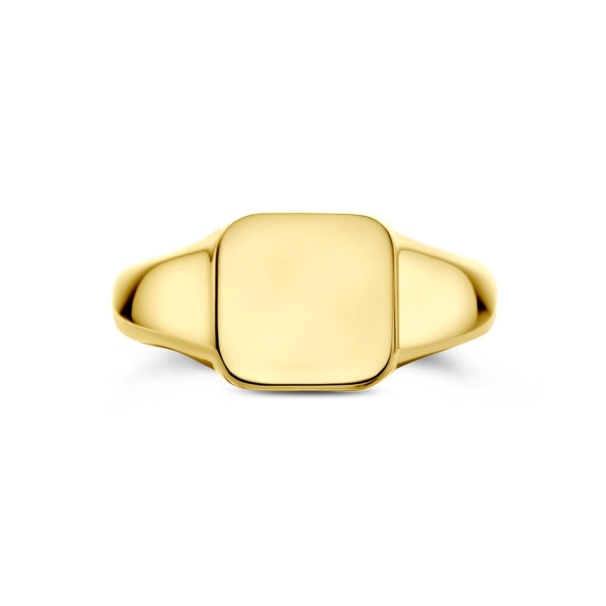 Anello da incisione donna in oro giallo 14k – 9 x 9.5 mm