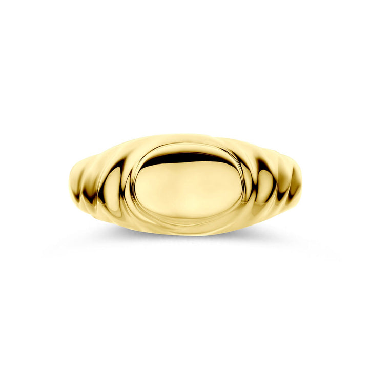 14k Geelgouden graveerring