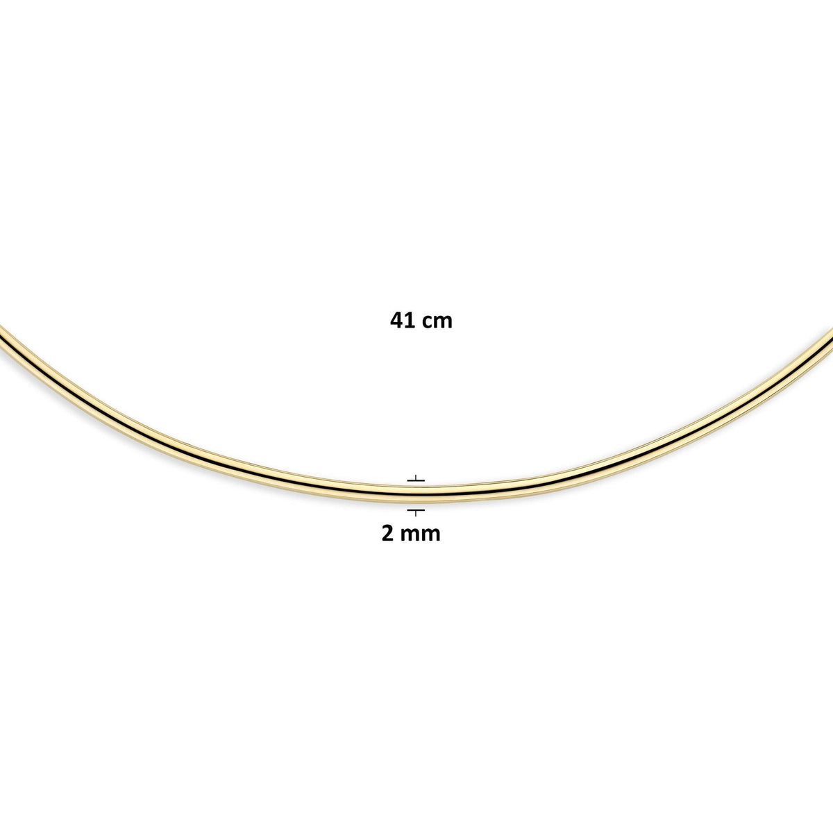 14k Geelgouden spang collier