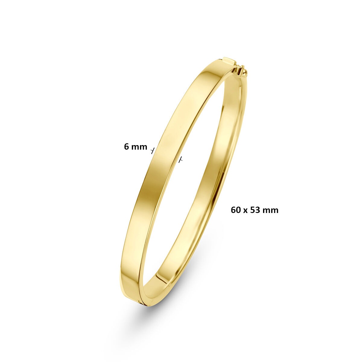 Bangle Silgold in oro giallo 14k 6 mm da donna