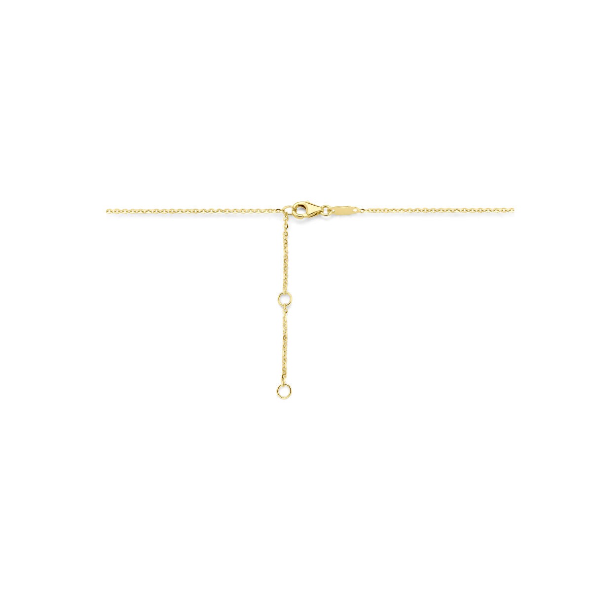 Collana da donna in oro giallo 14k con zirconi