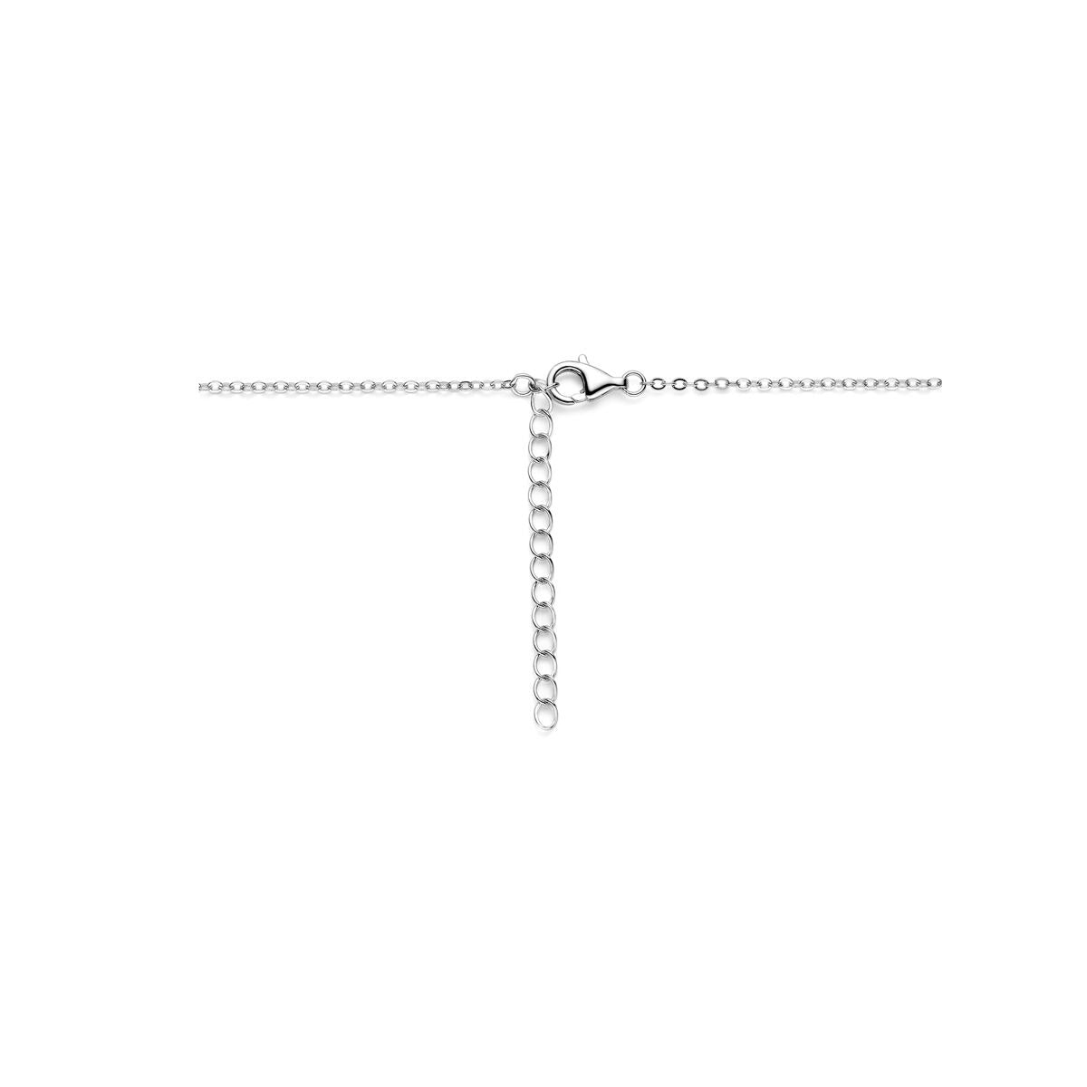 Collana in argento rodiato con cuoricino