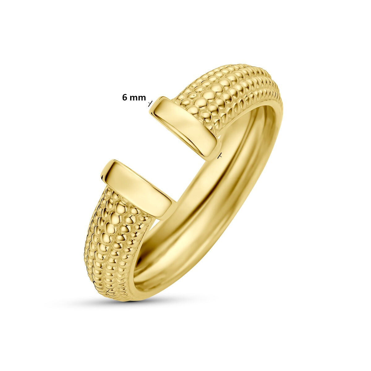 Anello da donna in oro giallo 14k