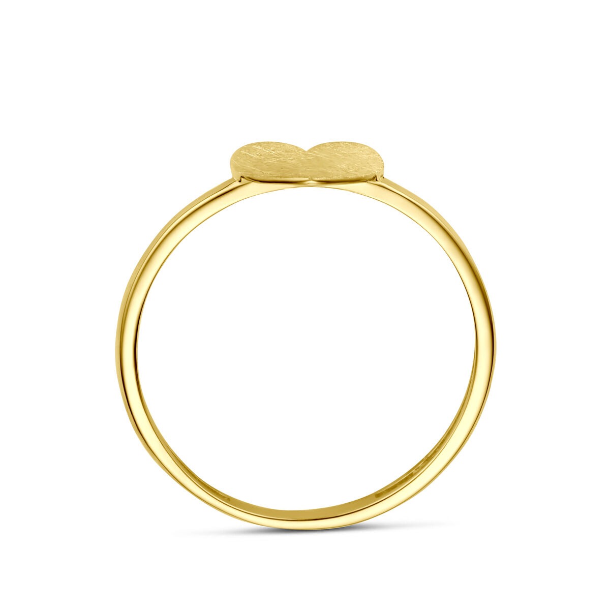 Anello in oro con cuoricino – oro giallo 14k