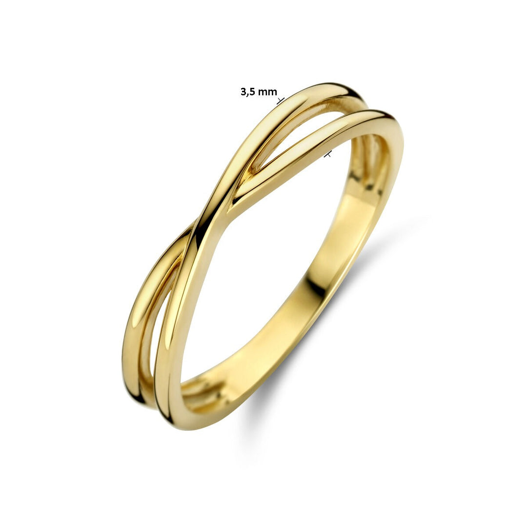 9k Geelgouden Ring 3.5 mm