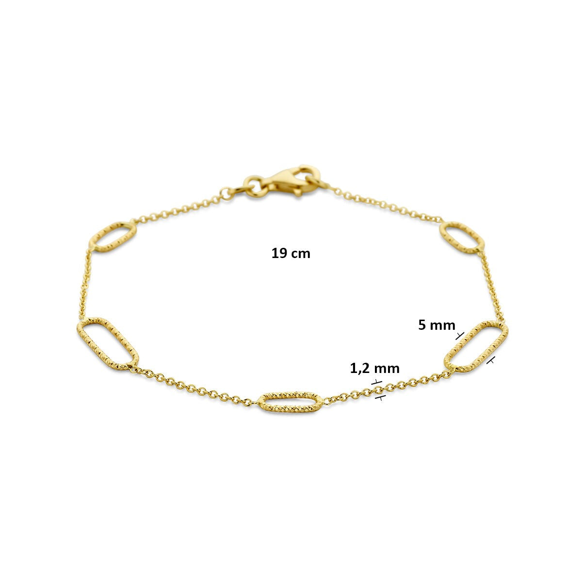 Bracciale in oro giallo 14k